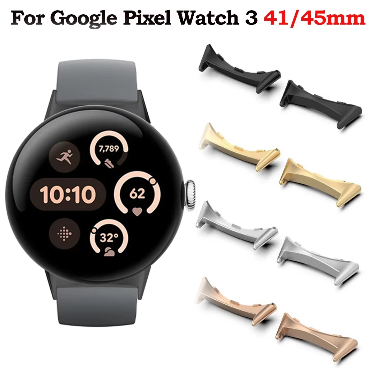 Smartwatch Watch Accessories - Adattatore connettore cinturino orologio 2 pezzi