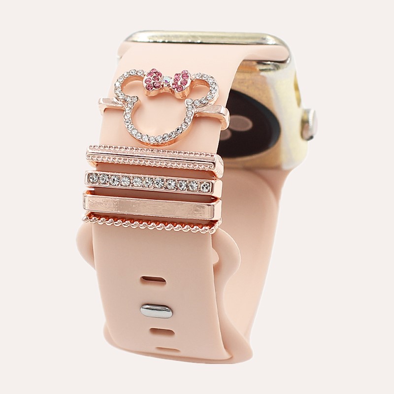 Smartwatch Watch Accessories - 5 anelli per cinturini con strass