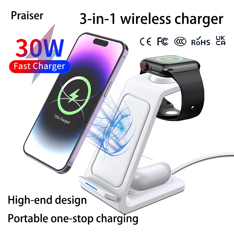 Wireless Charger Watch - Base di ricarica wireless 3 in