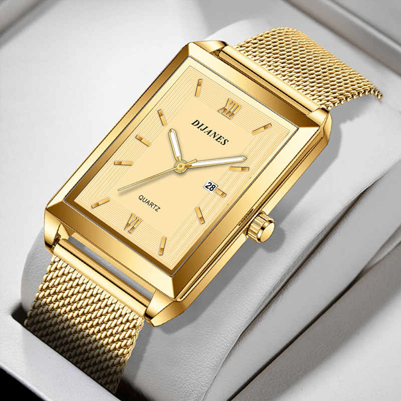 Orologio da uomo in pelle con  - Stainless Mesh Band recensione e prezzo