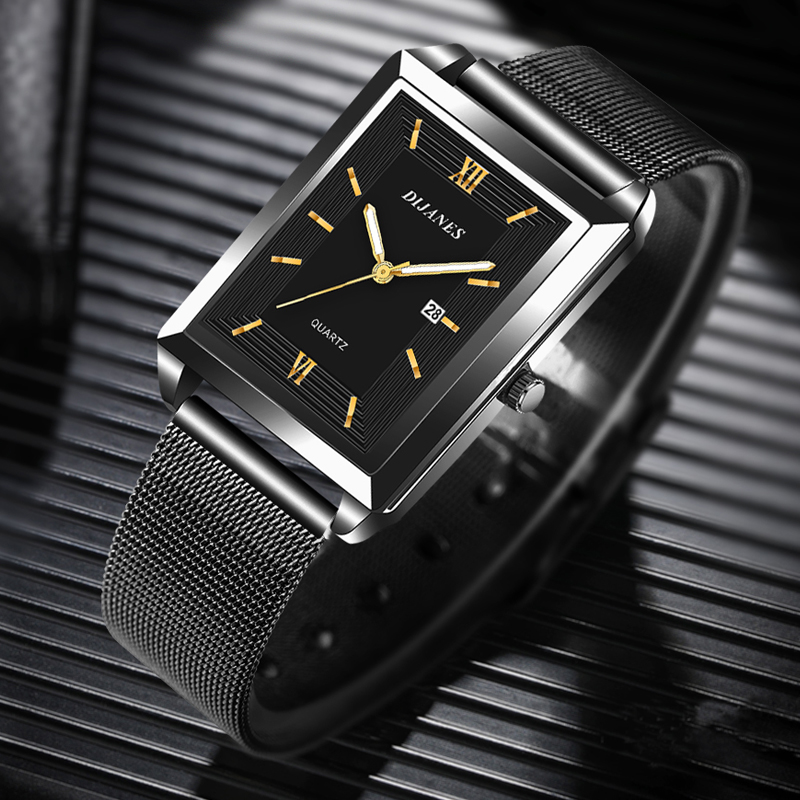 Orologio da uomo in pelle con  - Stainless Mesh Band recensione e prezzo