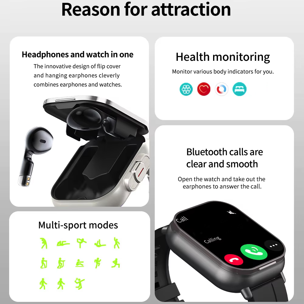 Auricolare 2 in 1 Smart Watch  - Smartwatch Headset recensione e prezzo