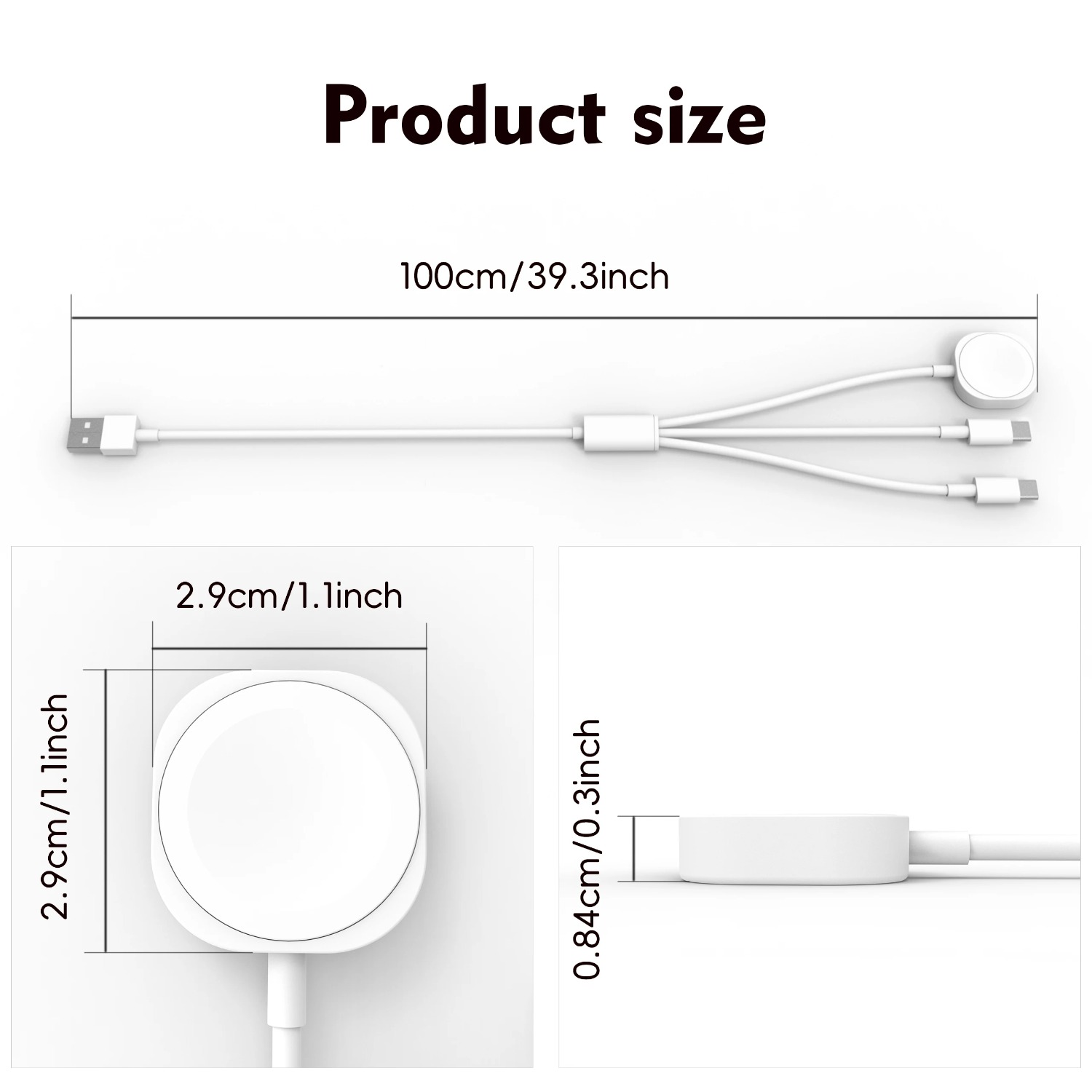 Cavo di ricarica magnetico 3 i - Watch Charger Cable recensione e prezzo