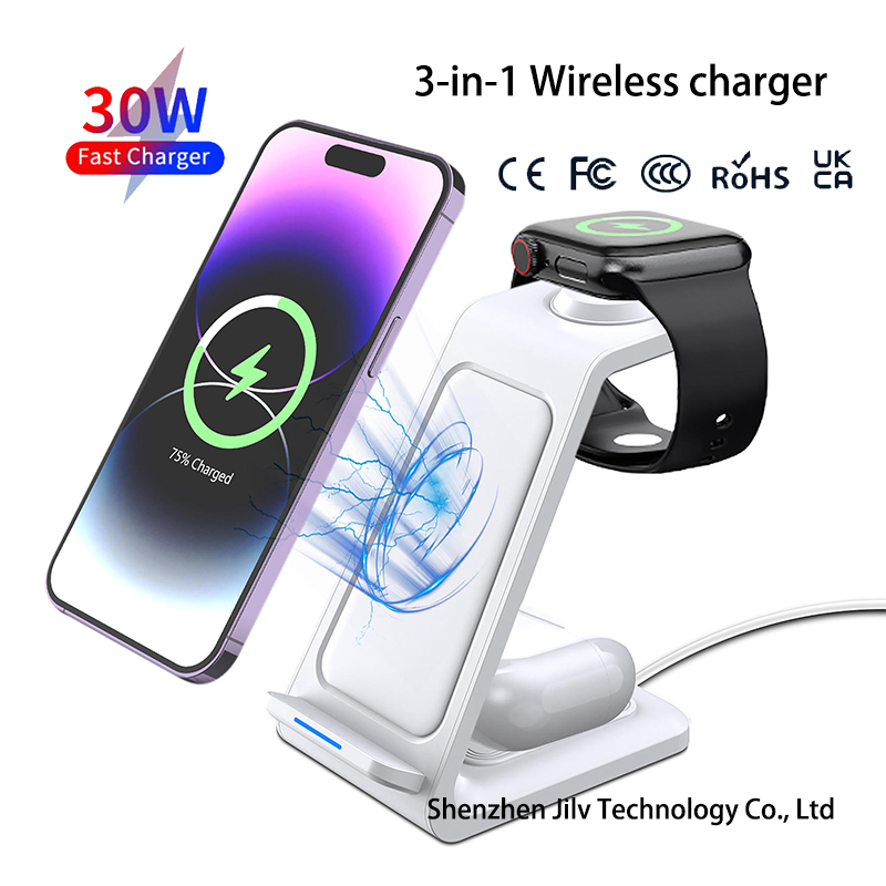 Base di ricarica wireless 3 in - Wireless Charger Watch recensione e prezzo